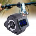 Yosoo Health Gear Ebike Thumb Throttle Voltage Display Voltmeter Battery Handlebar Power Scooter Bike Grip Electric With Led 