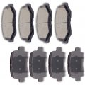 Aintier 8pcs Ceramic Brake Pads Sets D865 D914 Fit For 2003 2004 2005 2006 2007 2008 Honda Pilot