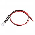 4pcs 5mm Pre Wired Led Pink Dc3-6v Clear Lens Light Emitting Diodes 