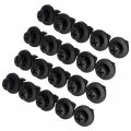 Topteng 20pcs Fairing Panel Bolt Clip 6mm Plastic Screw Rivets Clips Black Universal For Suzuki Motorcycles Motorbikes Scooters