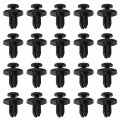 Topteng 20pcs Fairing Panel Bolt Clip 6mm Plastic Screw Rivets Clips Black Universal For Suzuki Motorcycles Motorbikes Scooters
