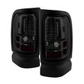 Xtune Alt-on-dram94-g2-led-sm Tail Light Dodge Ram 1500 94-01 2500 3500 94-02 C-shape Led S Smoke 
