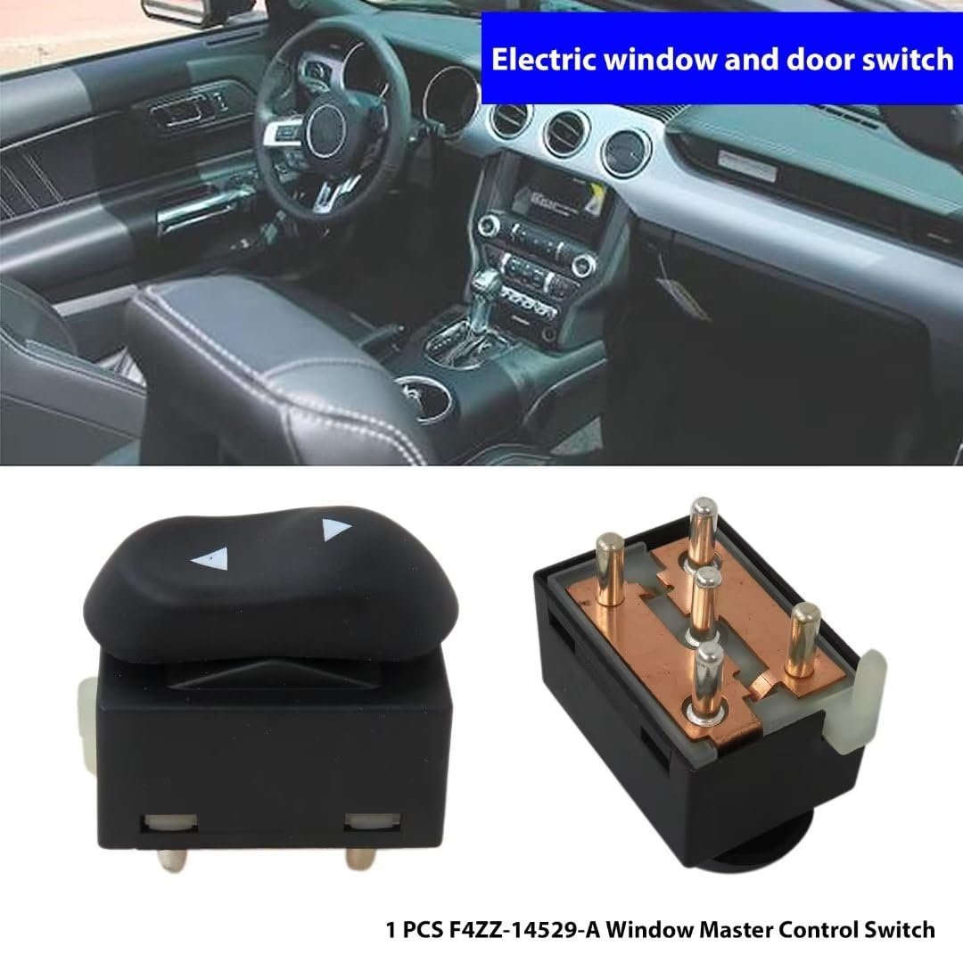 Power Window Door Switch Repl F4zz-14529-a For 1994 Ford Mustang Gt Convertible 2-door