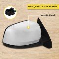 Black Right Side Mirror Fit For 2011-2018 Dodge Durango Metallic Finish Glass Manual Folding Heated