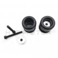 Httmt Black Swingarm Spools 6mm Thread For Yamah Fz-1 Fz6 Fz8 Fzs1000 Fzs600 R1