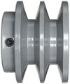 2b712 V-belt Sheave B Belt Section 2 Grooves 0 5 In Bore Cast Iron 2 85 Od 8780 Max Rpm