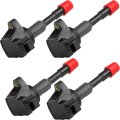Ocpty Suitable 2006-2011 For Honda Civic 1 8l L4 2 0l Replacement Ignition Coils 3-pins Coil Pack Uf374 Set Of 4 