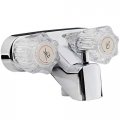 Dura Faucet Df-sa110a-cp Rv Tub And Shower Valve Diverter With Crystal Acrylic Knobs Chrome 