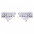 Hecasa Turn Signal Lights Lamps Assembly Compatible With 1983-1991 Chevrolet Chevy Blazer Gmc Suburban Pickup Truck Driver