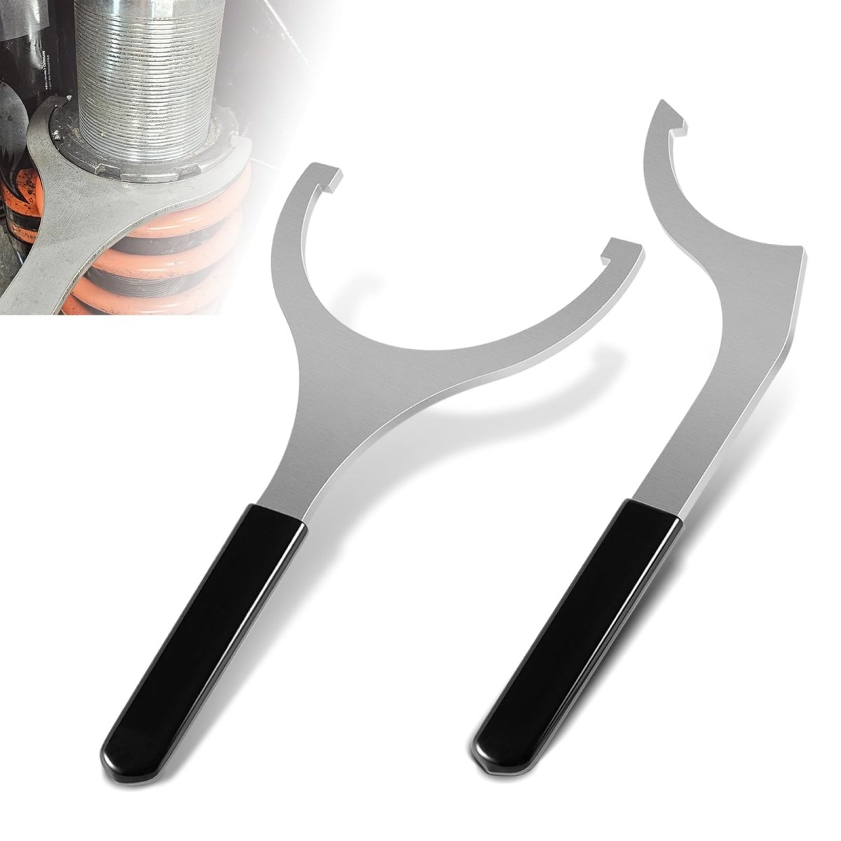 3 0 In Spring Preload Spanner Wrench For Fox Inch Shock Body Fits Can Am X3 Polaris Rzr And Yamaha Yxz Utvs 2 Pack Tool Steel