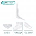 Uxcell Shelf Bracket 5 X 4 Inch 10pcs Metal Ls Floating Brackets Wall Angle Bracket Corner Brace For Wood Board Whithelf