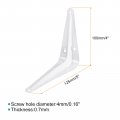Shelf Bracket 5 X 4 Inch 10pcs Metal Ls Floating Brackets Wall Angle Bracket Corner Brace For Wood Board Whitacket 5 X 4 Inch