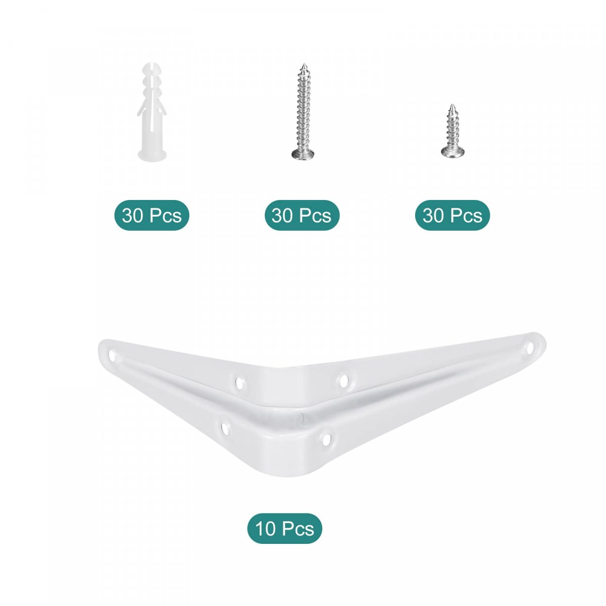 Shelf Bracket 5 X 4 Inch 10pcs Metal Ls Floating Brackets Wall Angle Bracket Corner Brace For Wood Board Whitacket 5 X 4 Inch