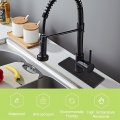 Ufurmate Faucet Plate Black Stainless Steel Hole Cover Deck Kitchen Single Rectangle Sink Escutcheon For Bathroom 25 3 6 Cm