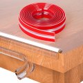 Baby Proofing 16 4ft Edge Protector Strip Clear Silicone Soft Corner Protectors With Upgraded Pre-taped Strong Adhesive For 