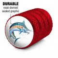 Marlin Fishing 2 Valve Stem Caps For Tire Rim Wheel Aluminum Red