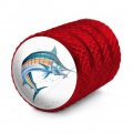 Marlin Fishing 2 Valve Stem Caps For Tire Rim Wheel Aluminum Red