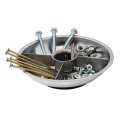 Abn 6in Automotive Magnetic Tray Small Parts Dish With Divider Metal Magnet Bowl Mechanic Tool Screw Pin Bolt Holder