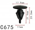 Autobahn88 Wheel Flare Body Side Molding Clip Compatible With Toyota Oem 7586730110 7586750030 Pack Of 20