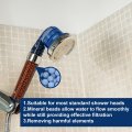 Uxcell 3 Packs Replacement Shower Head Bead 5-6mm Filters Mineral Stone Bead For Water Softener Filtration Blue