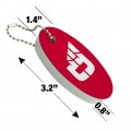 Graphics More University Of Dayton Flyers Logo Floating Keychain Oval Foam Fishing Boat Buoy Key Float