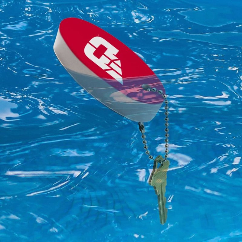 Graphics More University Of Dayton Flyers Logo Floating Keychain Oval Foam Fishing Boat Buoy Key Float
