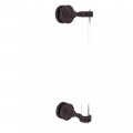 Allied Brass Pg-407g-12sm Pacific Grove Collection 12 Inch Single Side Groovy Accents Shower Door Pull Antique Bronze 