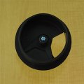 Uxcell A13071700ux0285 Black 60mm Dia Round Plastic Grommet Cable Hole Cover For Computer Desk Hard Pack Of 5