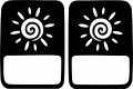 Jeeptails Spiral Sun Tail Lamp Light Covers Non-led For Jeep Gladiator 
