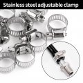 Hifrom 6-feet-long Fuel Line Set 1 4 Inch Id 6 Pcs 4-1 2 O D Hose Clamps Shut Off Valve For Marine Outboard Diesel Motorcycles