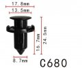 Autobahn88 Bumper Fascia Clip Compatible With Mitsubishi Oem Mr200300 Tq696d09 Pack Of 20