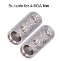 Power Cord Extension Terminal 2pcs 4ga Wire Coupler Joiner Input Output For Car Audio Modification