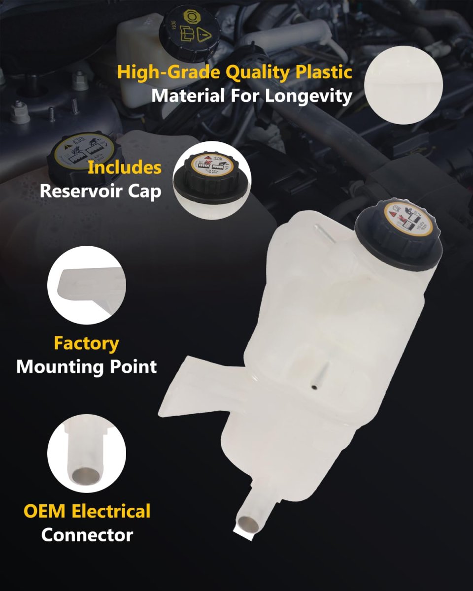 Coolant Overflow Tank 603-203 For Ford Taurus 2000-2007 And Mercury Sable 2000-2005 Replace 1f1z8a080aa