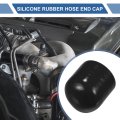 1 Pcs 30mm Length 35mm 38 Id Black Car Silicone Rubber Hose End Cap Reinforced Blanking For Bypass Tube Universal