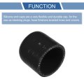 1 Pcs 30mm Length 35mm 38 Id Black Car Silicone Rubber Hose End Cap Reinforced Blanking For Bypass Tube Universal