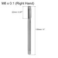 Metric Thread Tap M8 X 1 H2 100mm Extra Long Straight Flute Screw Milling Machine Taps Threading Tapping Repair Tool
