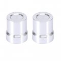 2pcs Car Solenoid Valve Protection Cover Cap Silver Tone For Honda B-series D-series H-series Accord Civic 