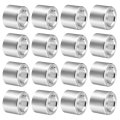 16pcs Aluminum Spacers 5mm Id X 8mm Od 6mm Length Screw Standoff Bushing Plain Finish Unthreaded Metal Round Spacer For M5 