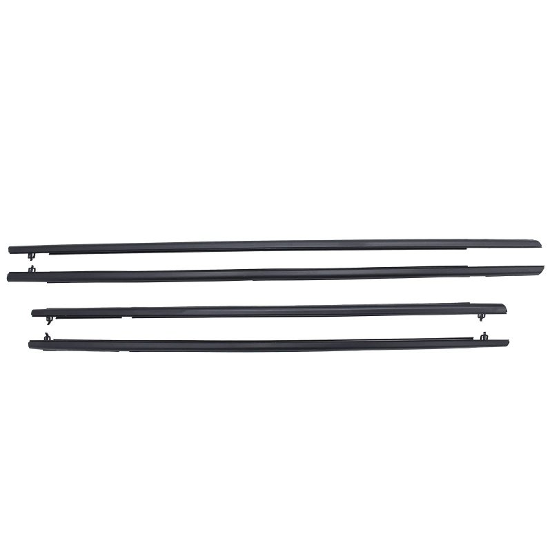 Front Rear Left And Right Outer Door Window Belt Weatherstrip Sweep Trim Seal
