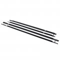 Front Rear Left And Right Outer Door Window Belt Weatherstrip Sweep Trim Seal