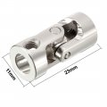 Uxcell 5pcs 6mm To Inner Dia Rotatable Universal Steering Shaft U Joint Coupler L23xd11