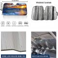 Howilath 18pcs Cows Sunflowers Print Car Accessories Seat Covers Full Set Cute Steering Wheel Cover Floor Mats Coaster Keychain