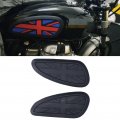Motorcycle Fuel Tank Pad Decal Fydun Rubber Sticker Protector Fit For Bonneville T100 T120 Speed Twin Street Scrambler Black