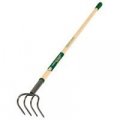 Mintcraft 33280 Long Wood Handle Cultivator With Grip 