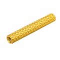 Uxcell M3x30mm Aluminum Standoff With Mesh Texture Column Spacer For Rc Airplane Fpv Quadcopter Cnc Golden 6pcs