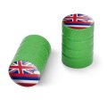 Hawaii State Flag Motorcycle Bicycle Bike Tire Rim Wheel Aluminum Valve Stem Caps 