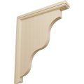 Ekena Millwork Bkt01x091harw Hamilton Traditional Wood Brackets 1 1 2 W X 9 D 11 H Rubberwood 