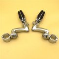 Xkh Group Motorcycle Chrome Adjustable Highway Peg Mounting Kit With Footpeg Foot Rest For V-star Roadstar Suzuki Boulevard
