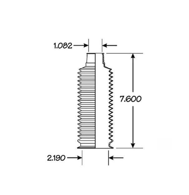 1 Pc Rack Pinion Bellow Boot