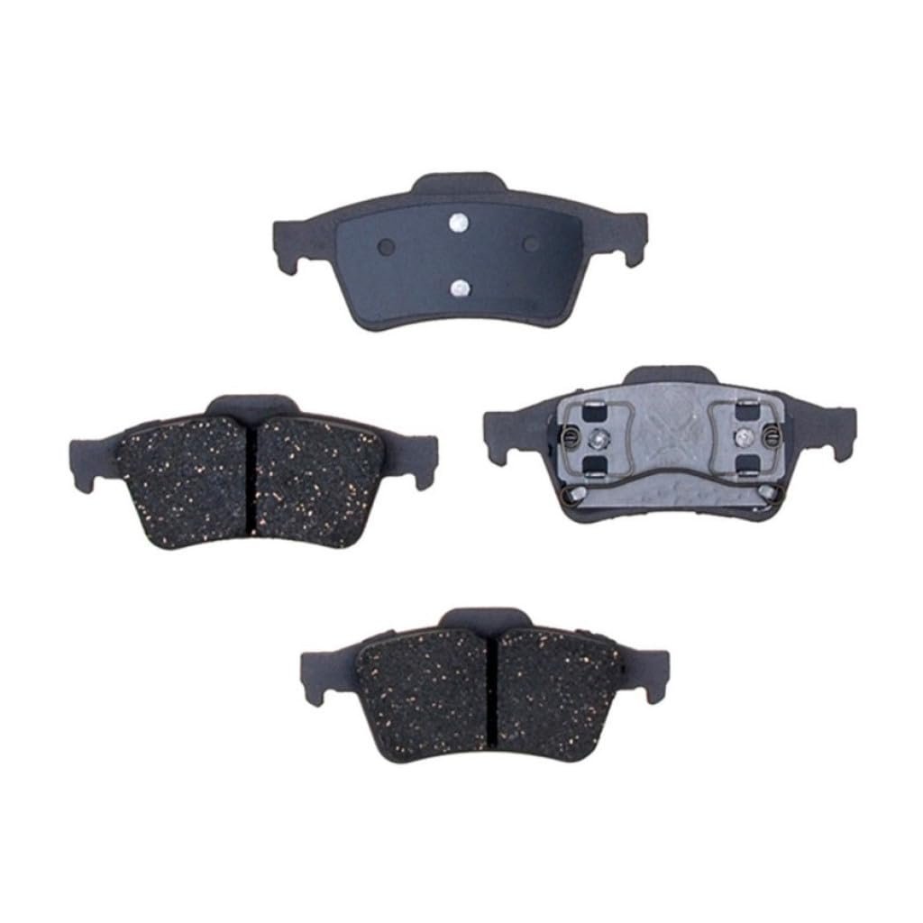 Rear Ceramic Disc Brake Pads For Saab 9-3 2003 Low Dust Bonded Attachment With Shims Part Number Olx-acd14d973c-cl360a52